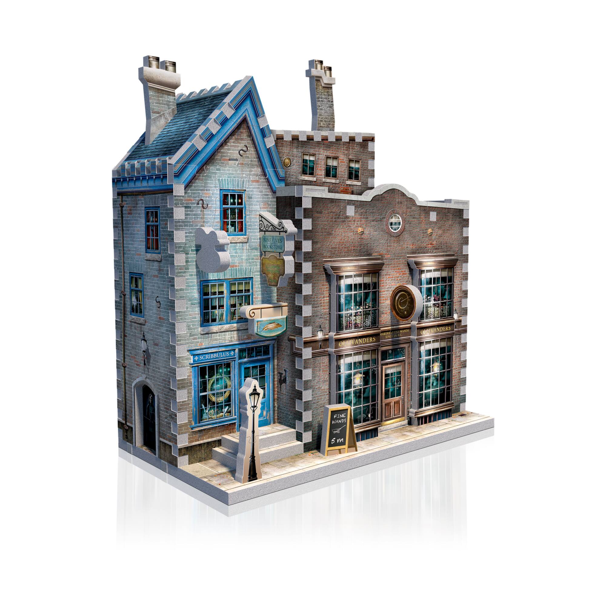 Harry Potter Diagon Alley Collection - Ollivander's Shop, Quidditch Supplies, Madam Malkin's, Weasleys' Wizard Wheezes: 1175 Pcs